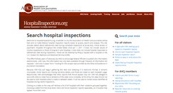 Desktop Screenshot of hospitalinspections.org
